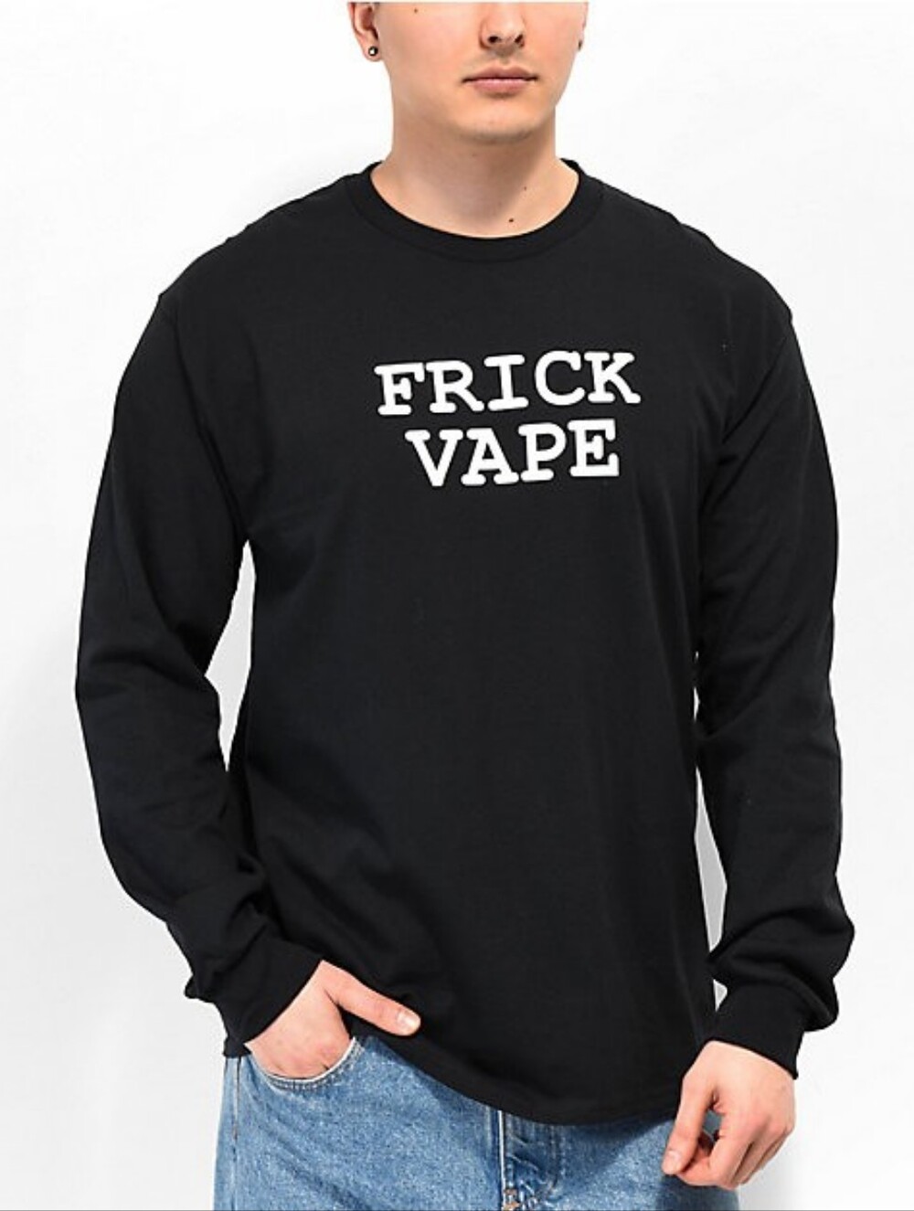 🎟Benitez by Baylen Levine Frick Vape Long Sleeve T-Shirt (Green)🎟